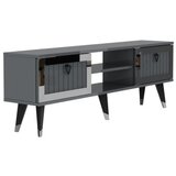 Hanah home TV komoda Lidya, 150x45,6x30 cm, Antracit-Srebrne boje | Eponuda.ba