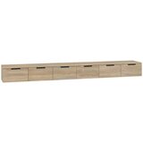 vidaXL Stenska omarica 2 kosa sonoma hrast 102x30x20 cm inženirski les, (20740506) Cene