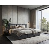 MID.YOU DRUŽINSKA POSTELJA 270 cm x 200 cm , les, tekstil, leseni material antracit | Shoptok.si