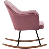  Stolica za ljuljanje ružičasta baršunasta | shoptok.hr
