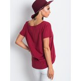 BASIC Feel Good T-shirt-RV-TS-4832.16P-burgundy | shoptok.hr