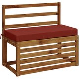  Jastučić za klupu SOEST 100% poliester Crvena 60 x 40 x 8 cm | shoptok.hr