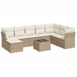  9-dijelni set vrtnih sofa s jastucima bež od poliratana | shoptok.hr