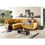 MID.YOU KOTNA SEDEŽNA GARNITURA, mikrovelur rumena | Shoptok.si