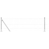  Heksagonalna ograda s betonskom osnovom 10 x 0,6 m Srebrna | shoptok.hr