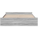 vidaXL Posteljni okvir s predali siva sonoma 180x200 cm inženirski les | Shoptok.si