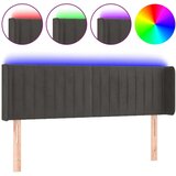  Posteljno vzglavje temno sivo 147x16x78/88 cm žamet, (20954561) | Shoptok.si