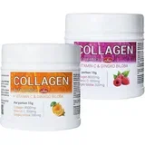 Kolagen + Vitamin C&Gingko Biloba Pomorandža i malina 450g, 2 komada