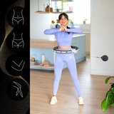  Hhm15 hula hoop crni magnetski s utegom + brojačem hms | shoptok.hr