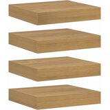  Polica na zidu 4 pcs Smeđa 23 x 23,5 x 4 cm Konstruirano drvo | shoptok.hr