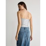 Reserved - LADIES` TOP - srebrna | shoptok.hr