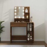  Toaletni stolić LED boja smeđeg hrasta 86,5x35x136 cm | shoptok.hr