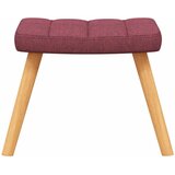  Stolica za opuštanje s osloncem za noge boja vina od tkanine | shoptok.hr