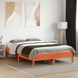  Okvir kreveta bez madraca voštano smeđi 135x190 cm od borovine | shoptok.hr