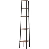  Kutne police s 5 razina tamnosmeđe-crne 45,5 x 31,5 x 180 cm | shoptok.hr