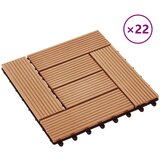  Pločice za decking 22 pcs Tikovina 30 x 30 cm | shoptok.hr