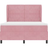  Box Spring postelja z vzmetnico Roza 160x200 cm Žamet, (22050600) | Shoptok.si