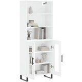  Visoka komoda bijela 69 5x34x180 cm konstruirano drvo | shoptok.hr