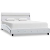 Posteljni okvir LED belo umetno usnje 140x200 cm, (20648486) | Shoptok.si