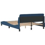  Posteljni okvir z vzglavjem brez vzmetnice 140x190 cm blago | Shoptok.si