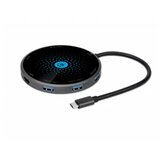 Manhattan Docking station 166560 8in1 USB-C - HDMI/3xUSB/CR/PD 60W/bež. punjač | ePonuda.com