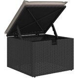 vidaXL Vrtna sedežna garnitura 6-delna z blazinami črna poli ratan | Shoptok.si