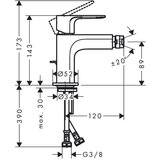 Hansgrohe rebis s slavina za bide 72211000 Cene