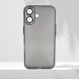  futrola matte silikon sa zastitom za kameru za iphone 16 (6.1) tamno siva | ePonuda.com