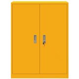  Omarica za shranjevanje Gorčična rumena 80 x 40 x 105 cm Jeklo, (5000152862) | Shoptok.si