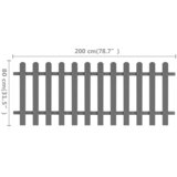  Ograda od kolaca WPC 200 x 80 cm | shoptok.hr