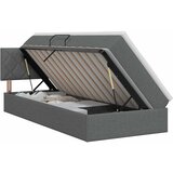  s madracem i skladištem Tamnosiva 90 x 190 cm Baršun | shoptok.hr