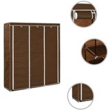 Furnova Garderobna omara s predelki in palicami rjava 150x45x175cm, (21930289) | Shoptok.si