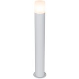 QAZQA Stoječa zunanja svetilka bela z opalnim senčnikom 70 cm - Odense | Shoptok.si