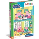 Clementoni Pujsa Peppa 2 x 20-delni Supercolor sestavljanki - | Shoptok.si