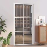  Unutarnja vrata 102 5x201 5 cm bijela od ESG stakla i aluminija | shoptok.hr
