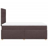  Krevet box spring s madracem tamnosmeđi 120 x 190 cm od tkanine | shoptok.hr