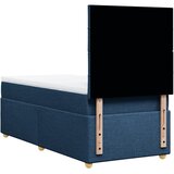  Krevet s oprugama i madracem plavi 100 x 200 cm od tkanine | shoptok.hr