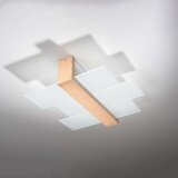  Sollux SL.0076 - Plafonsko svetlo FENIKS 2 2xE27/60W/230V prirodno drvo | Eponuda.com