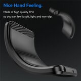 Techsuit Carbon Silicone maska za Xiaomi Redmi Note 15 Pro 4G - crna | shoptok.hr
