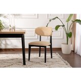 Hanah home stolica lionte - beige, black beigeblack chair set (2 pieces)