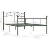  Okvir za krevet sivi metalni 160 x 200 cm | shoptok.hr