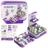 Lean Toys Kovček s sladoledom Mobilna trgovina s sladoledom Kuhinja 3 v 1 62 kosov | Shoptok.si
