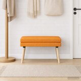  Klupa s dvostrukim slojem Tamno žuta 80 x 40 x 47 cm Tkanina | shoptok.hr