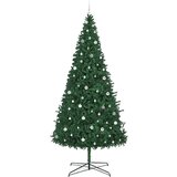 vidaXL Božično drevo z dekorativnimi lučmi Zelena 400 cm PVC | Shoptok.si