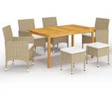 vidaXL 7-dijelni vrtni blagovaonski set bež | shoptok.hr