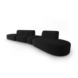 Milo Casa Crna baršunasti sofa s desnim kutom 428 cm Paolo – | shoptok.hr