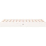  Posteljni okvir bel trden les 100x200 cm, (20645963) | Shoptok.si