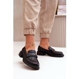 Kesi Elegant women's loafers made of natural leather black vinceza Cene