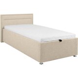 MID.YOU OBLAZINJENA POSTELJA 90 cm x 200 cm , les, kovina, umetna masa, tekstil bež | Shoptok.si