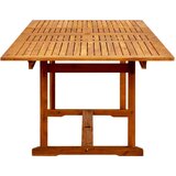  Vrtni blagovaonski stol (160 - 240)x100x75 cm od drva bagrema | shoptok.hr
